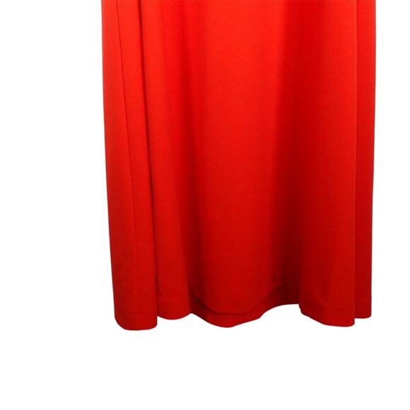 EUC Pomander Place Blythe Red Ruffle Collar Bow Tie Back Dress XS 2568-36 - Picture 4 of 9